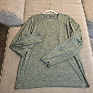 REI Co-Op Green Gray Casual Outdoor Activewear Basic Top Size XL
